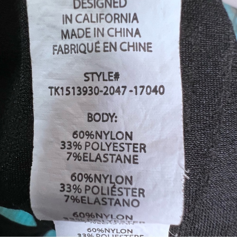 Fabletics Black Racerback Geometric Design Size Medium - Picture 7 of 10
